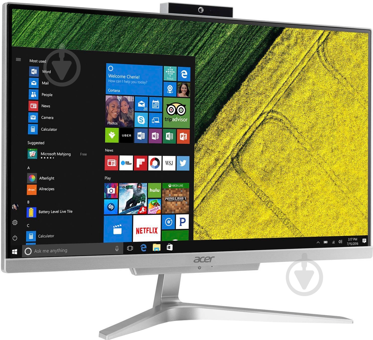 Моноблок Acer Aspire C22-865 21.5" (DQ.BBSME.007) silver - фото 2 Моноблок Acer Aspire C22-865 21.5" (DQ.BBSME.007) silver - фото 2