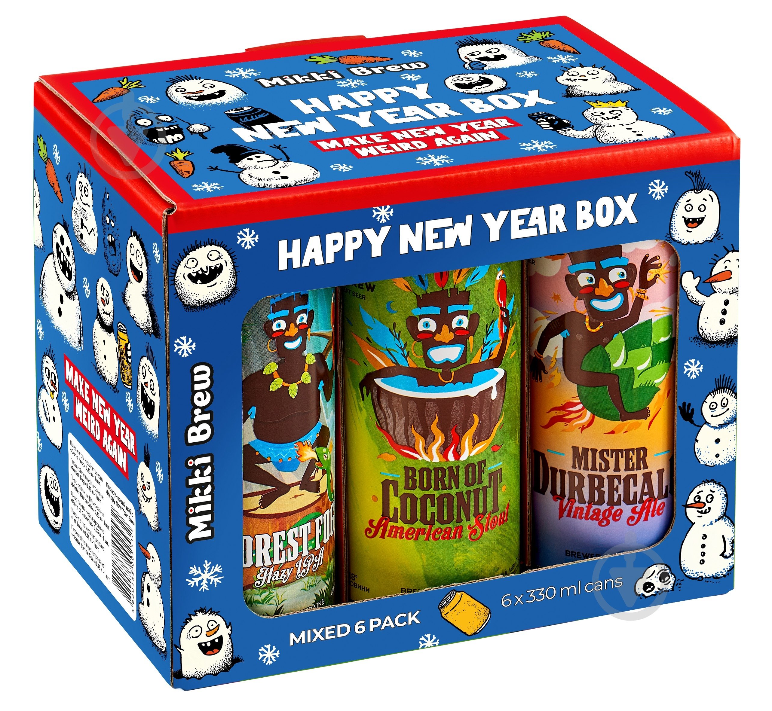 Набор пива Волинський Бровар Happy New Year Box 2 л - фото 1