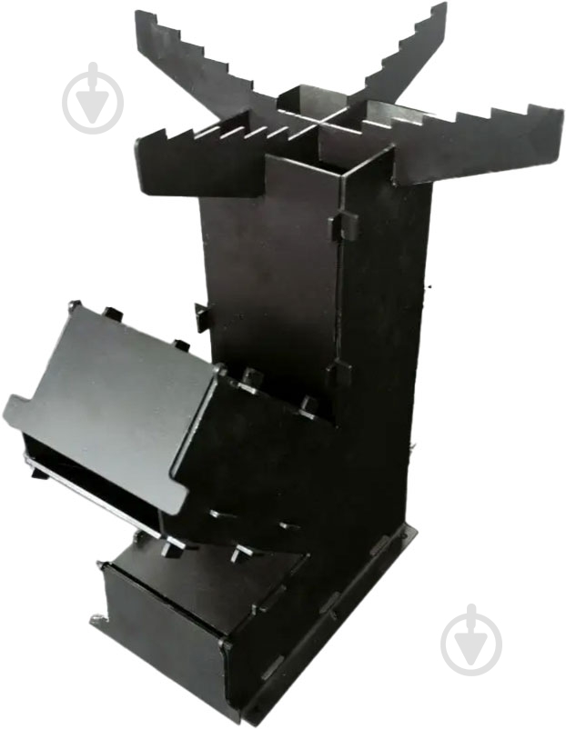 Печь ракетная STEEL CHARACTER щепочница медиум - фото 1 Печь ракетная STEEL CHARACTER щепочница медиум - фото 1