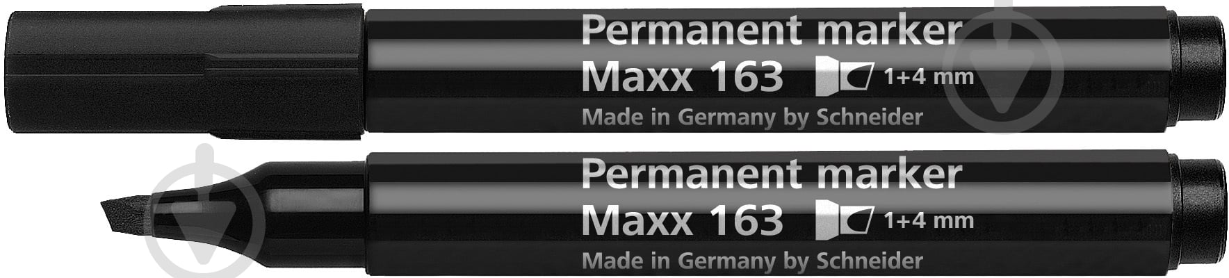Маркер перманентный Schneider Maxx 163 1-4 мм S116301 черный - фото 1