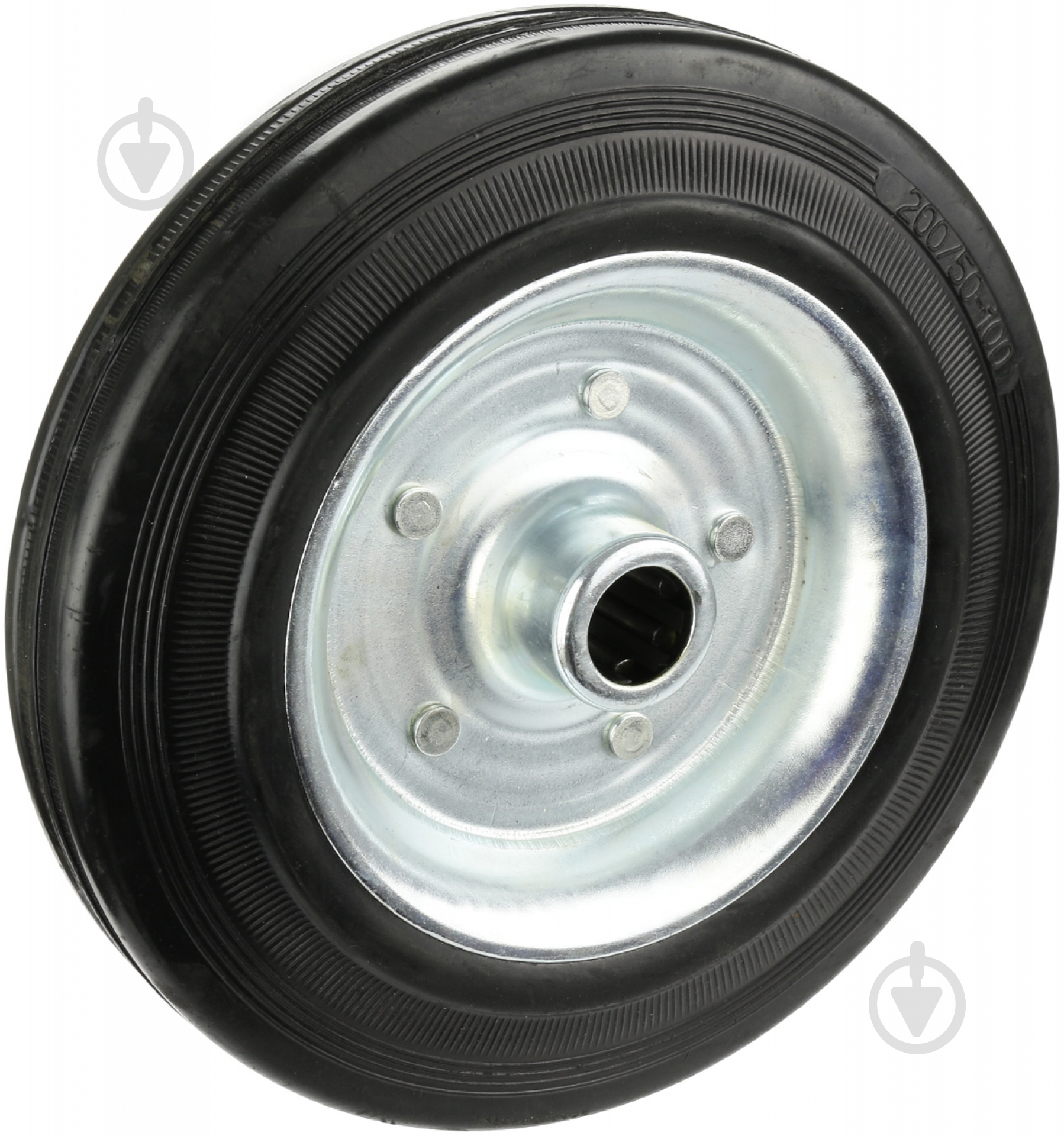 Колесо d200 мм промислове гумове чорне 269200 - фото 1