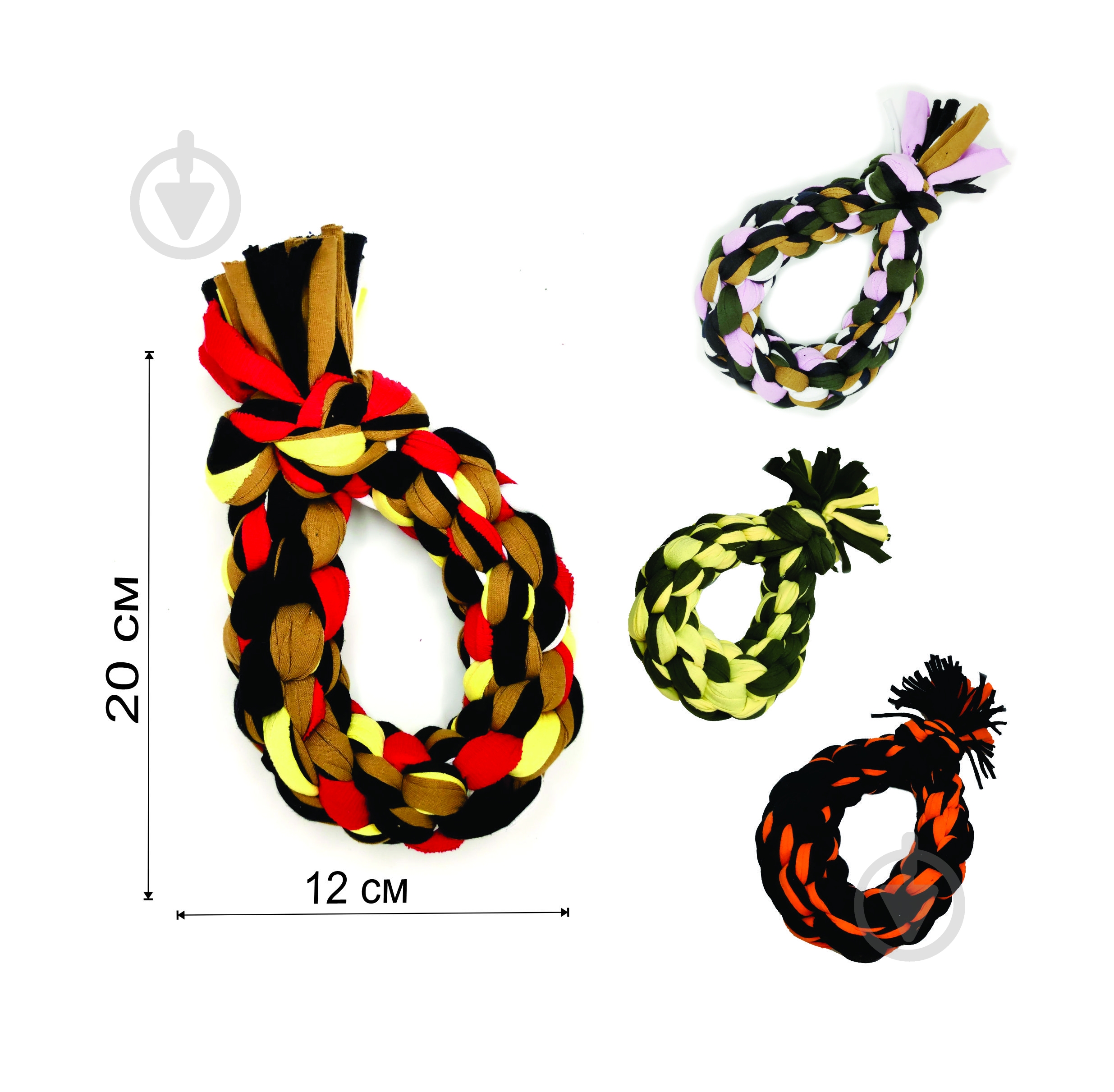 Игрушка для собак DOGGY JOY капля/фигурный/грейфер/текстиль/цвет в ассорт. 20см - фото 2 Игрушка для собак DOGGY JOY капля/фигурный/грейфер/текстиль/цвет в ассорт. 20см - фото 2