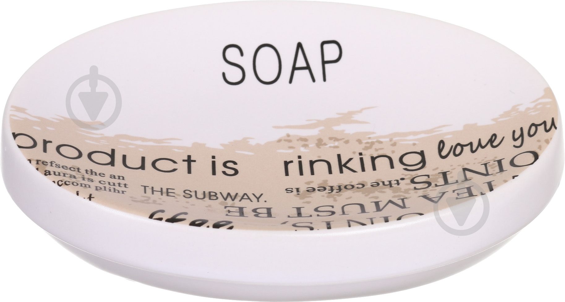 Мыльница Luna coffee бежевая - фото 3 Мыльница Luna coffee бежевая - фото 3