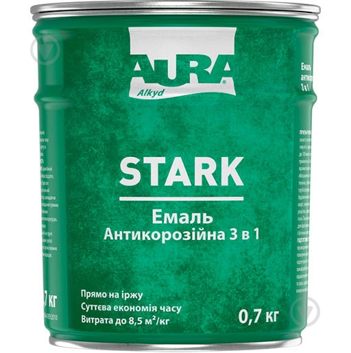 Эмаль Aura® Stark 3 в 1 белый глянец 2 кг - фото 1