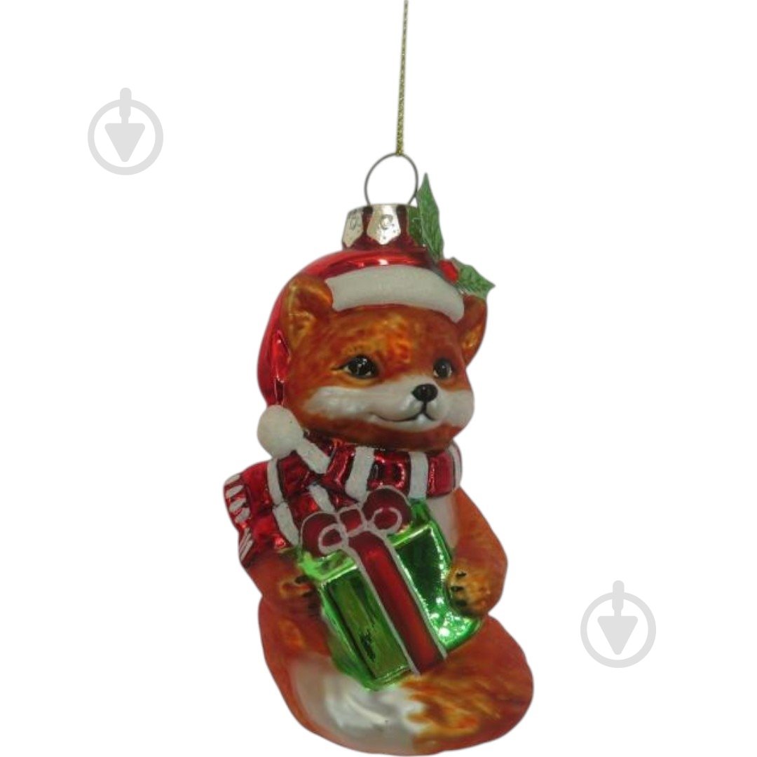 Подвеска WEI DE ARTS стекляная лисичка 6 х 10 см оранжевый - фото 1 Подвеска WEI DE ARTS стекляная лисичка 6 х 10 см оранжевый - фото 1