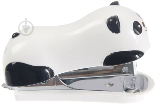 Степлер 0453E №10 Панда со скобами Deli - фото 1