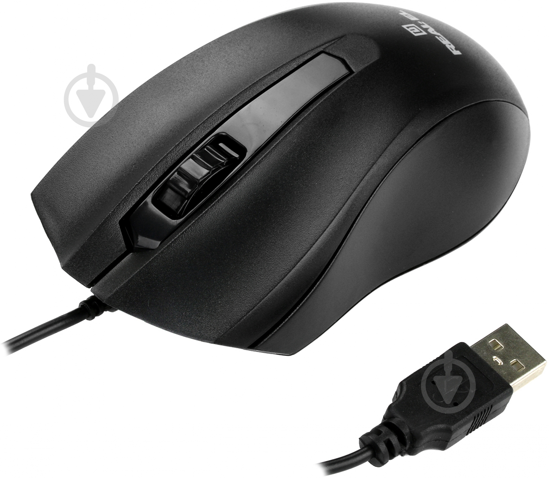 Мышь REAL-EL RM-213 USB black - фото 2