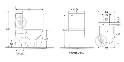 Унитаз-компакт Imprese OSLAVA TWIST с06507103TW - фото 2 Унитаз-компакт Imprese OSLAVA TWIST с06507103TW - фото 2