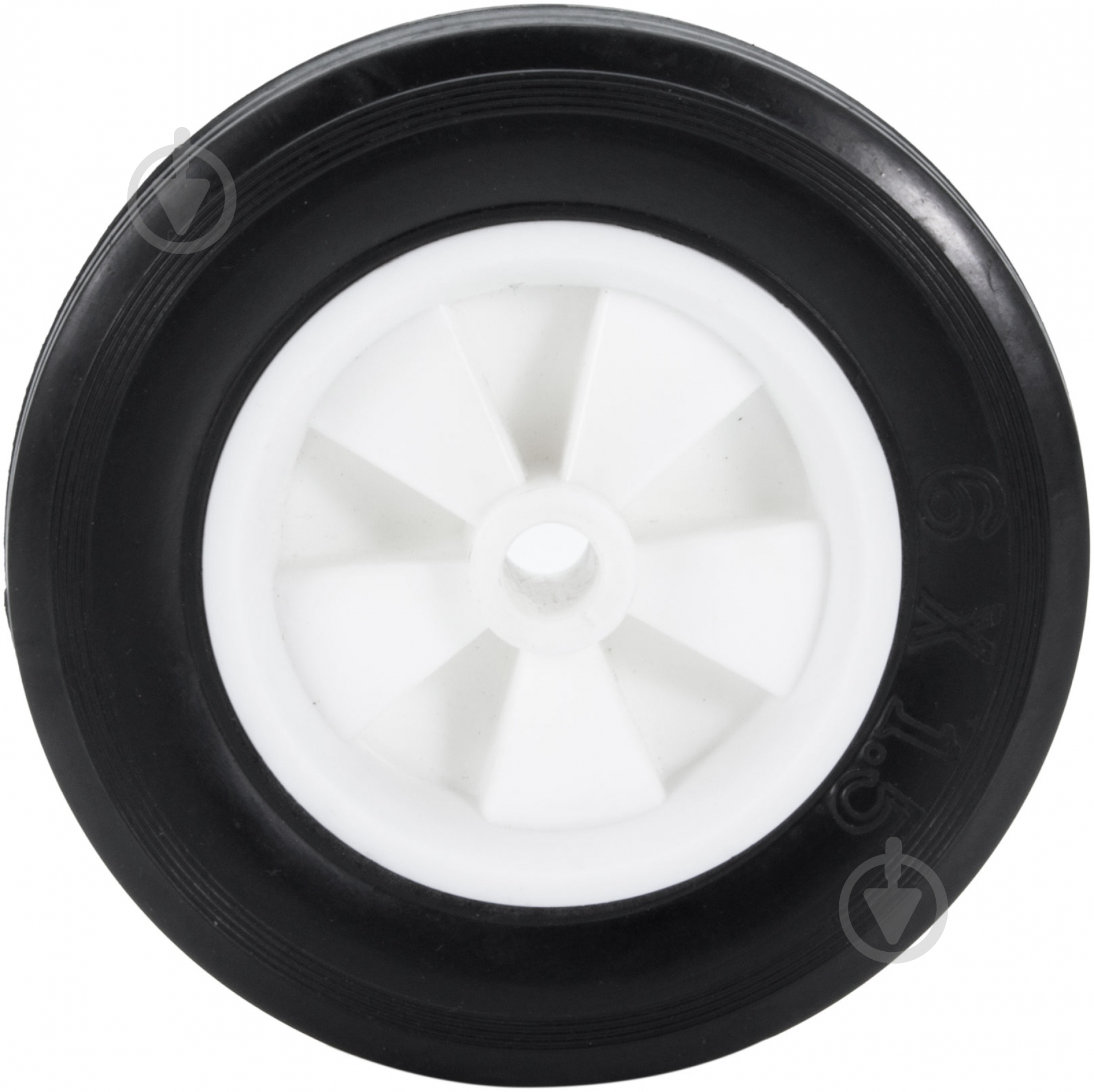 Колесо d148 мм гумове чорне з поліпропіленовим диском 275152 - фото 2