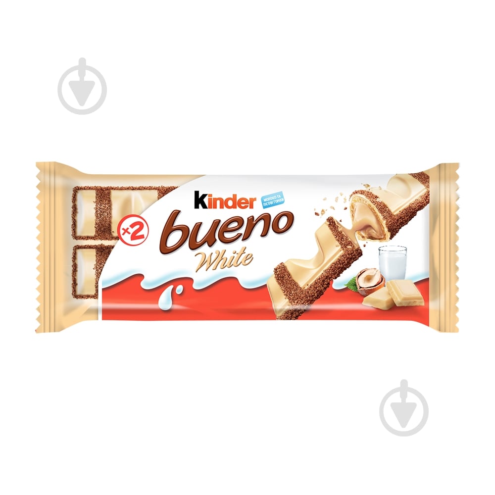 Батончик Kinder Bueno White 39 г - фото 1
