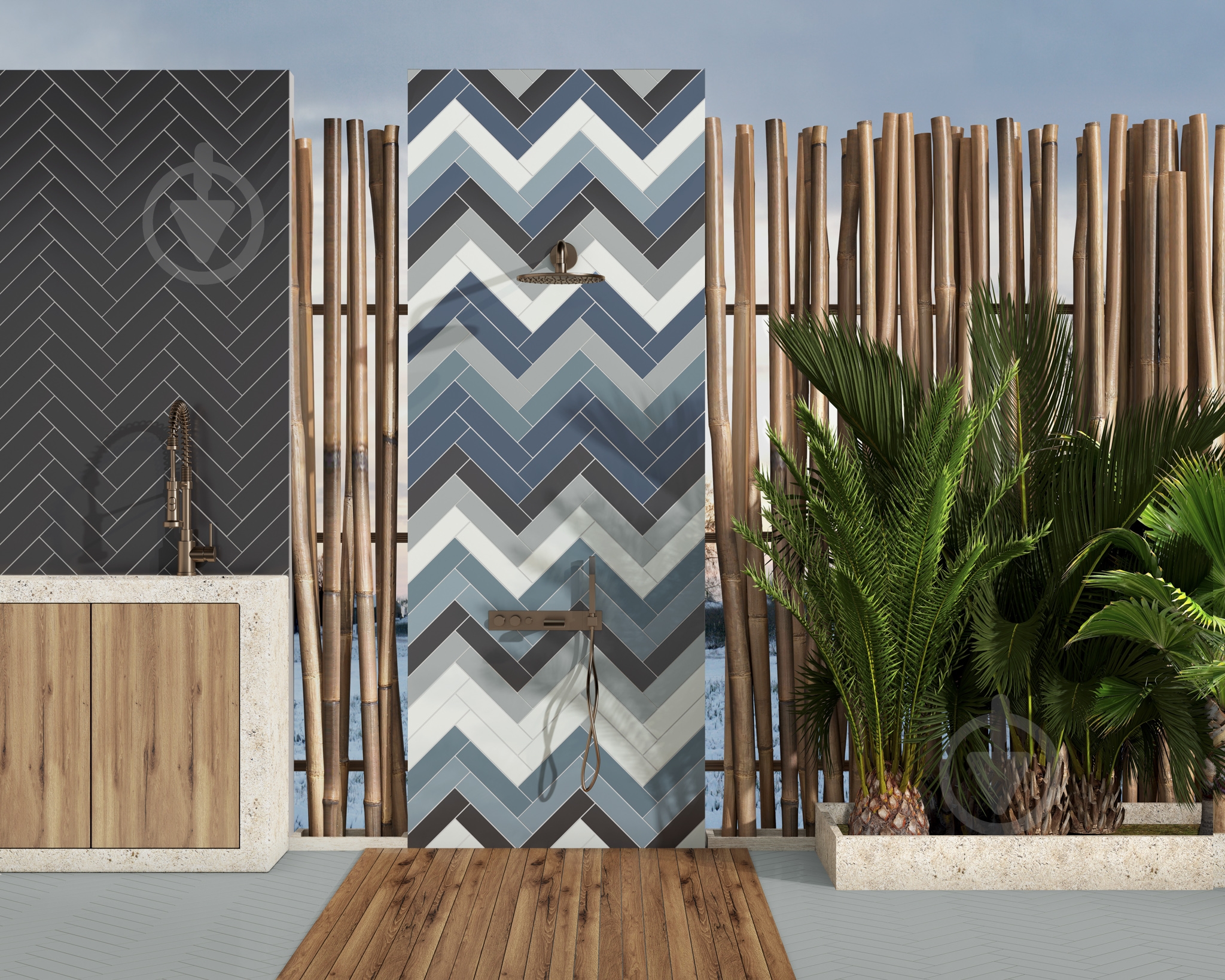 Плитка Ceramica Ribesalbes Croma Overcast Matt 10х30 см - фото 2 Плитка Ceramica Ribesalbes Croma Overcast Matt 10х30 см - фото 2