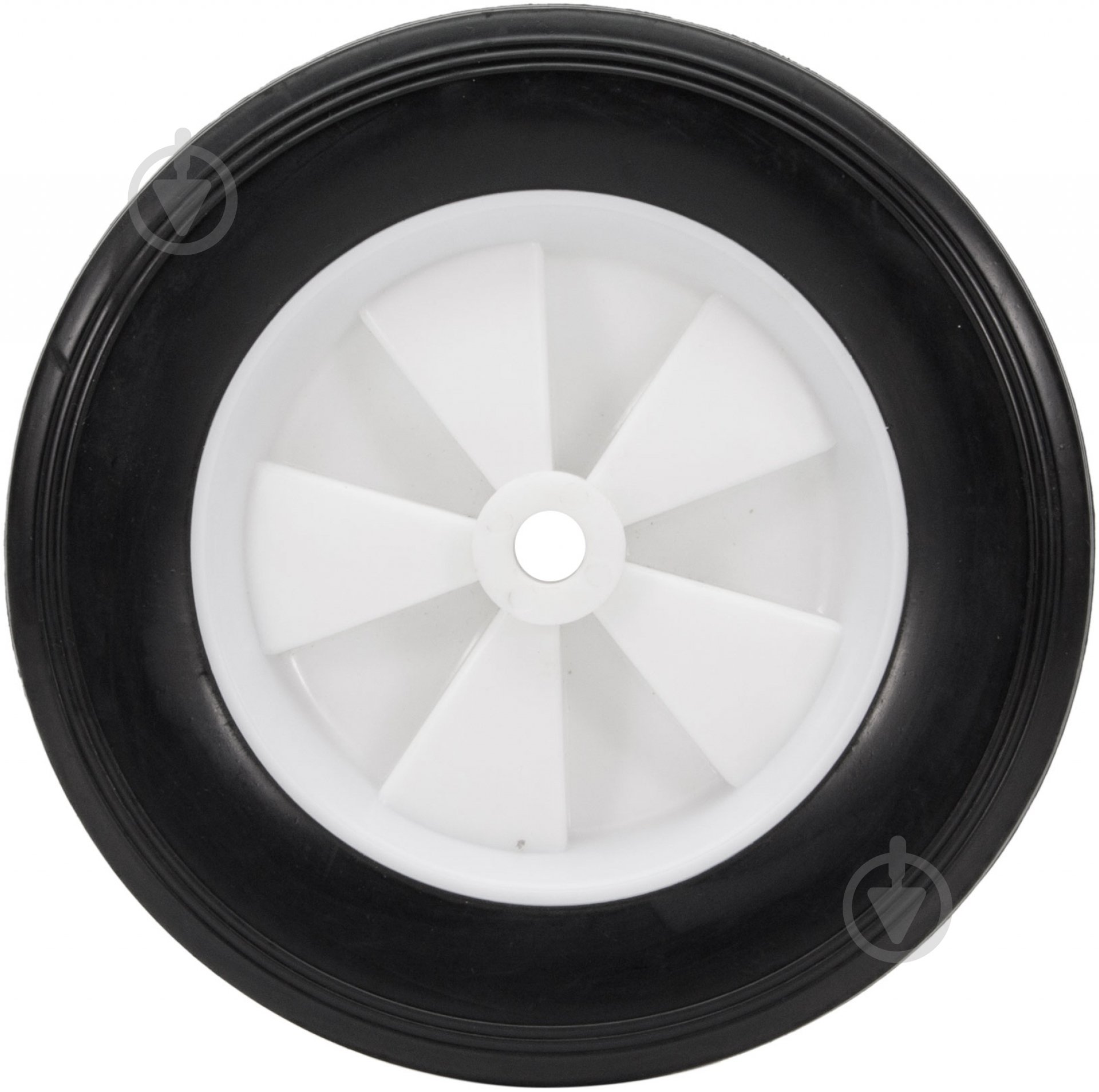 Колесо d198 мм резиновое черное з полипропиленовым диском 275203 - фото 2