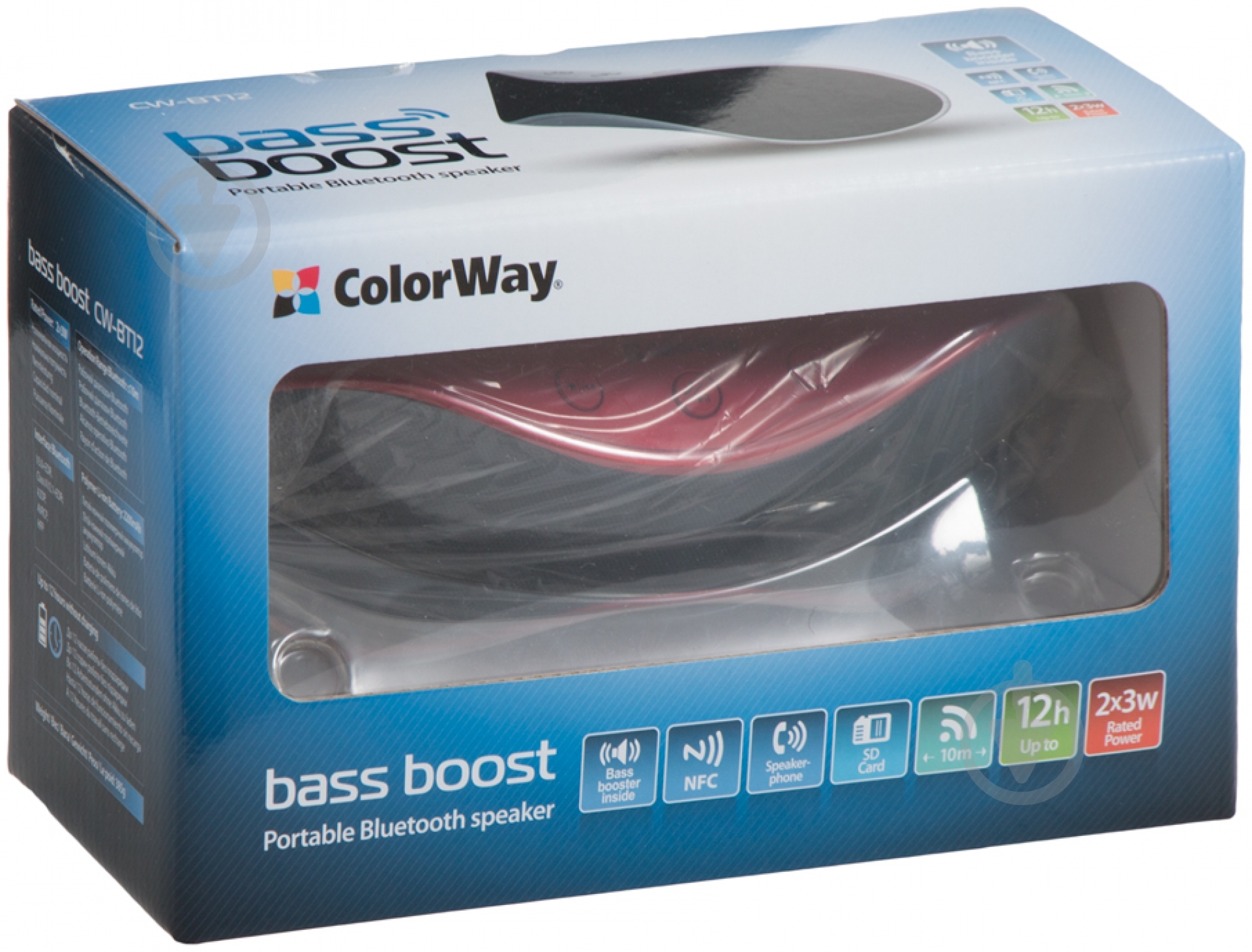 Акустическая система ColorWay Bass boost 2.0 red (CW-BT12R) - фото 4