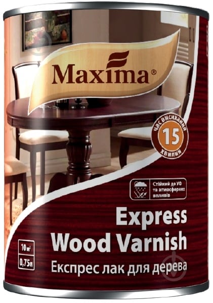 Лак Express Maxima глянец 0,75 л прозрачный - фото 1