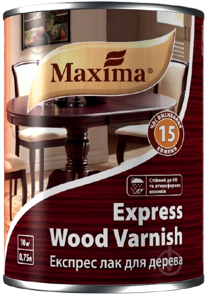 Лак Express Maxima полумат 0,75 л прозрачный - фото 1