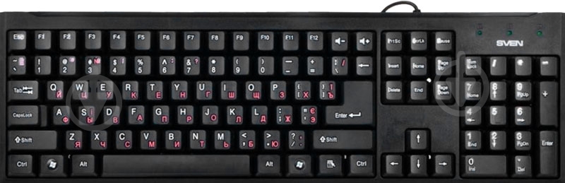 Клавиатура Sven Standard 301 black - фото 1