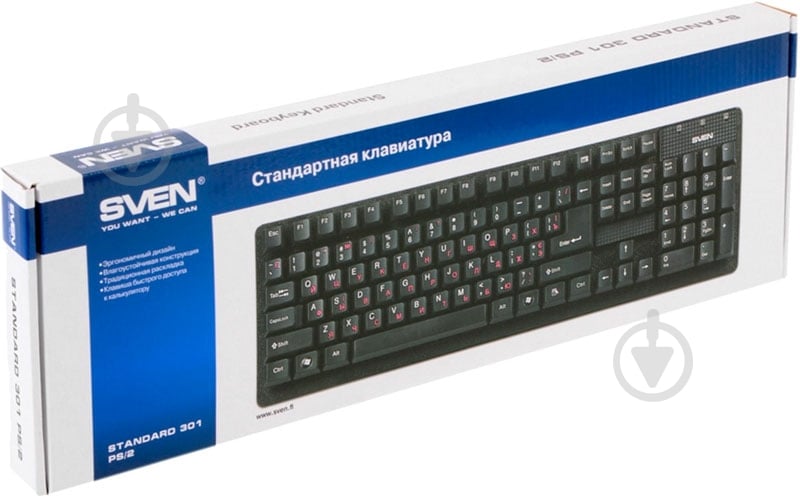 Клавиатура Sven Standard 301 black - фото 6