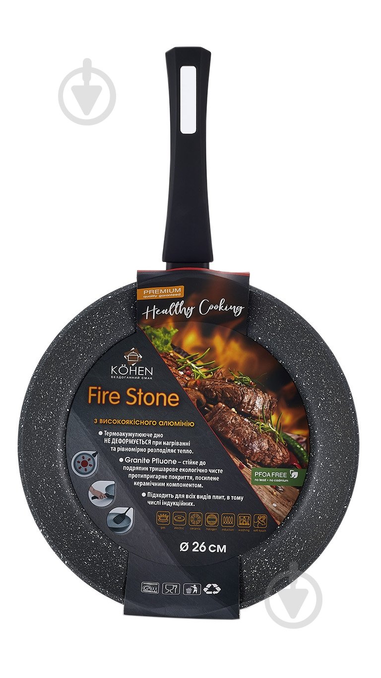 Сковорода Kohen Fire Stone 24 см KN91924 - фото 5