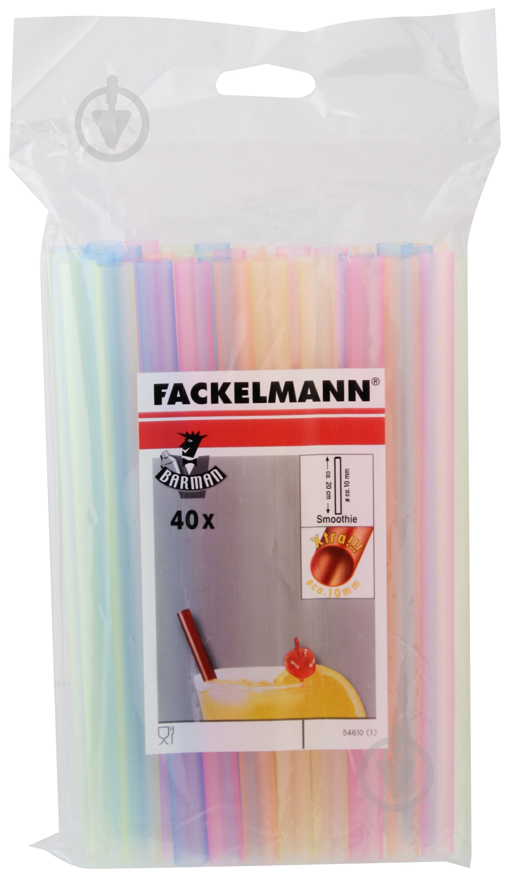 Трубочки для коктейлей Fackelmann 40 шт. 54610 - фото 1 Трубочки для коктейлей Fackelmann 40 шт. 54610 - фото 1
