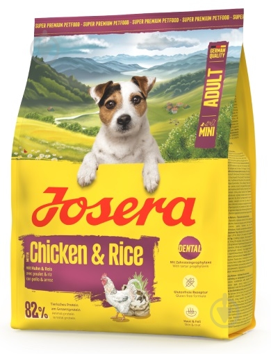 Корм сухий Josera Міні Едалт з куркою та рисом 3 кг - фото 1
