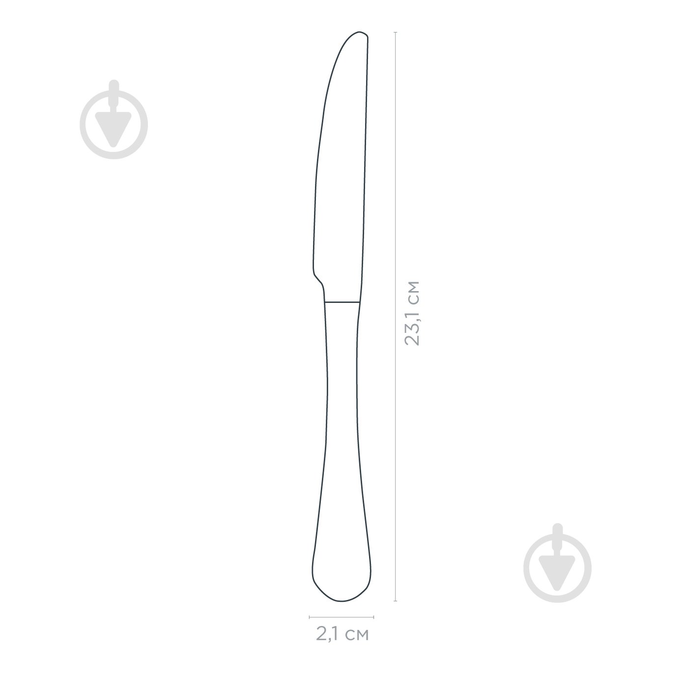 Набір столових ножів Vinzer Palermo 2 шт. 50557 - фото 2 Набір столових ножів Vinzer Palermo 2 шт. 50557 - фото 2