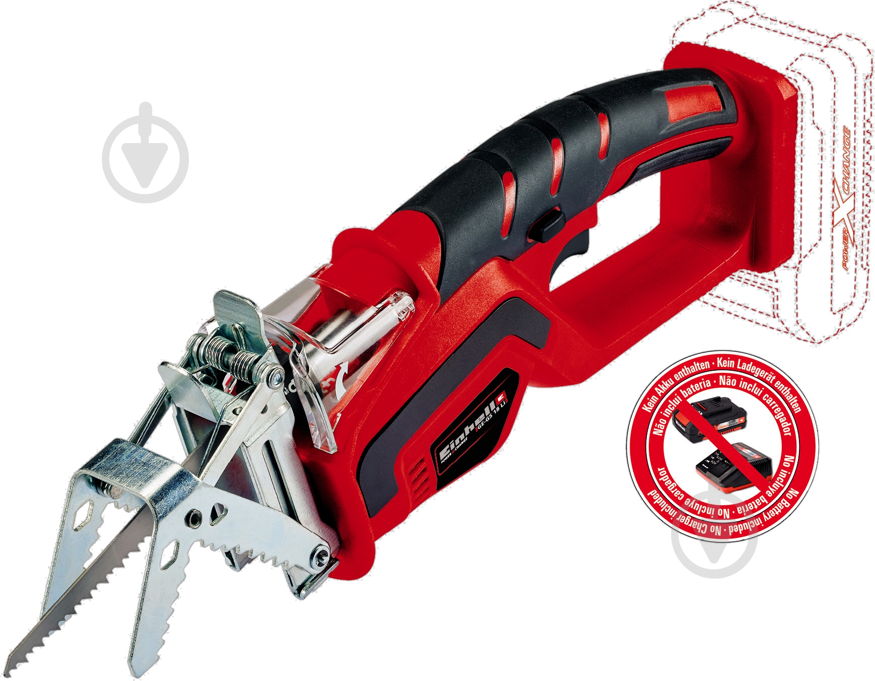 Пила мини аккумуляторная Einhell Einhell X-Change GE-GS 18 Li Solo 3408220 - фото 1 Пила мини аккумуляторная Einhell Einhell X-Change GE-GS 18 Li Solo 3408220 - фото 1