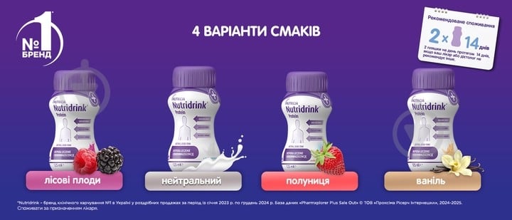 Ентеральне харчування Nutricia Nutridrink Protein Vanilla зі смаком ванілі з високим вмістом білка та енергії 4 шт х 125 м — фото 8