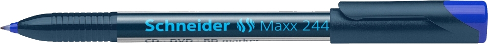 Набір перманентних маркерів Schneider Maxx 244 0.7 мм 10 шт. синій S124403 - фото 1