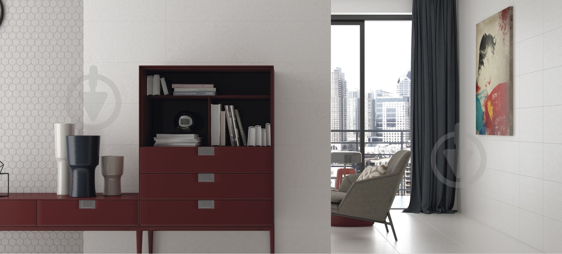 Плитка Cifre Limestone White Relieve 40x120 - фото 6