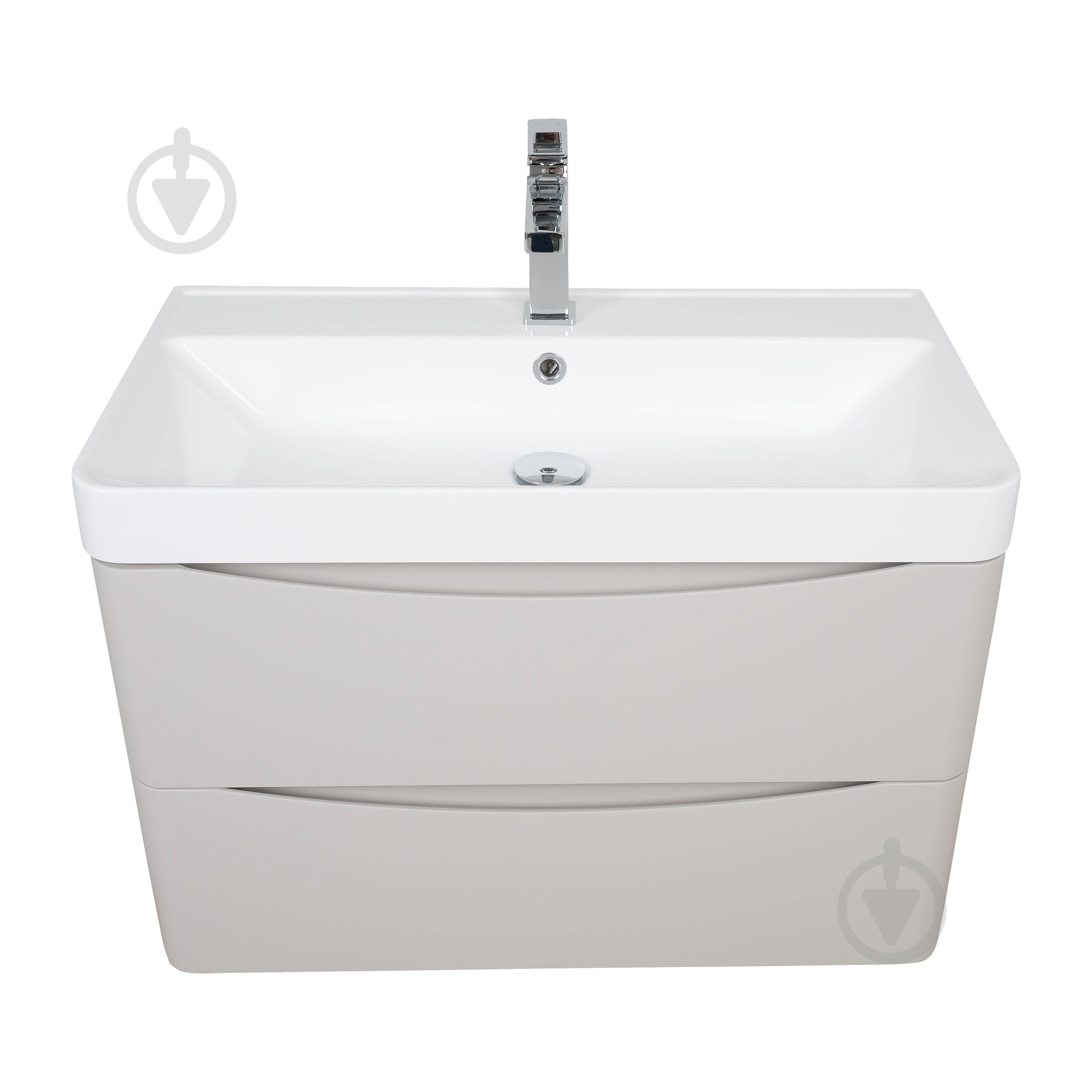 Тумба подвесная Aqua Rodos VISTA (PVC-KASHEMIR) с умывальником Deep 75 см - фото 5