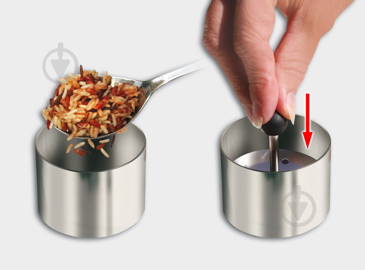 Кольцо для формирования салата Fackelmann с прессом 48169 - фото 2 Кольцо для формирования салата Fackelmann с прессом 48169 - фото 2