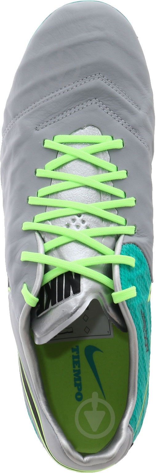 Бутсы Nike Tiempo Legend VI FG 819177-005 р.41 серый с зеленым - фото 8