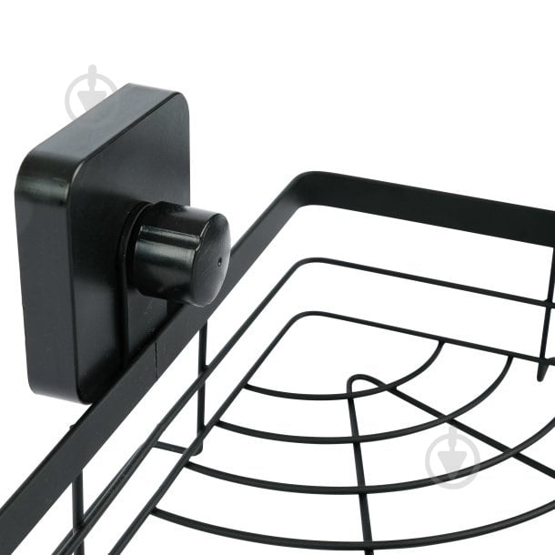 Полка угловая Axentia 1-ярусная черная 22х11,5х22 см (135970) - фото 2