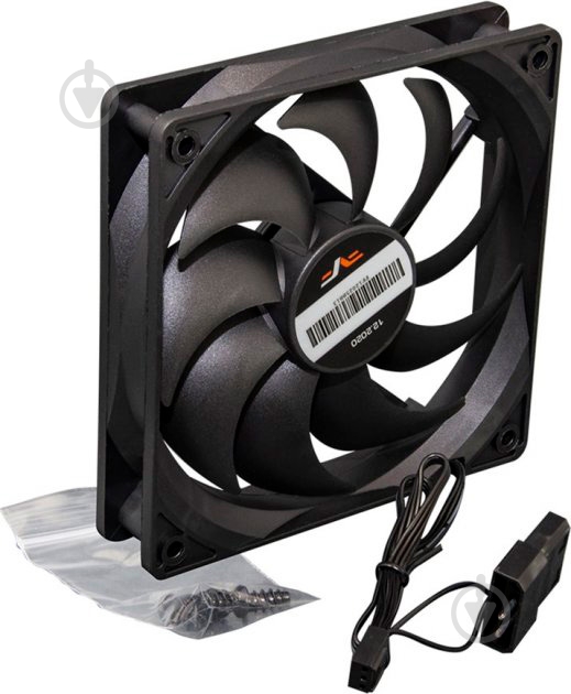 Вентилятор Frime 3-pin+Molex Black (FF12025BB13) - фото 1 Вентилятор Frime 3-pin+Molex Black (FF12025BB13) - фото 1