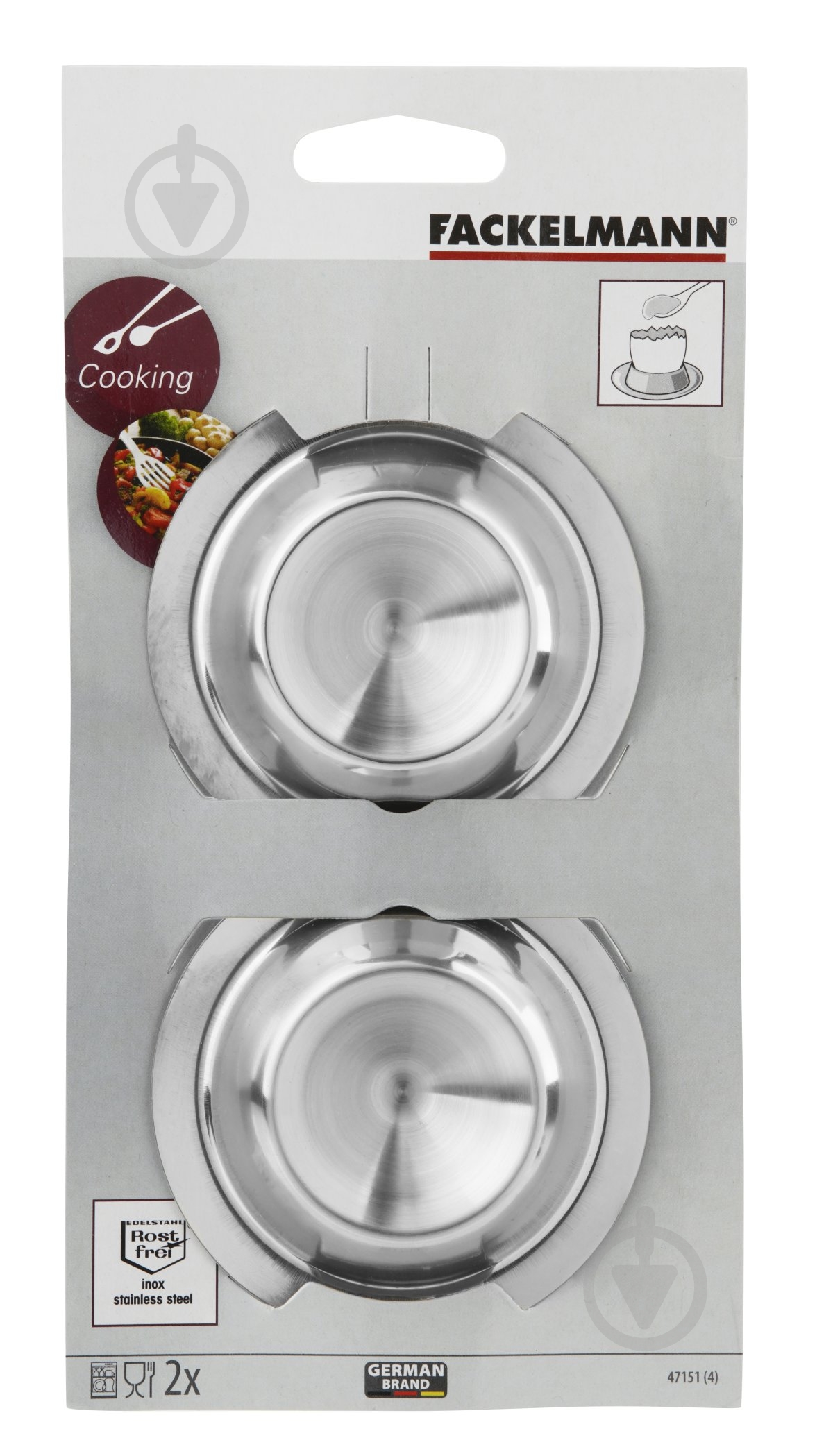 Набор подставок для яиц Fackelmann 8,5 см 2 шт. 47151 - фото 2