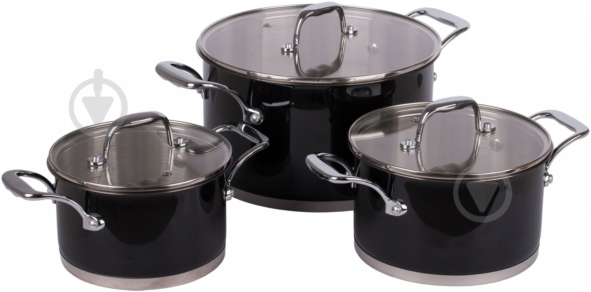 Набір каструль Krauff 6 предметів 26-189-038 - фото 1 Набір каструль Krauff 6 предметів 26-189-038 - фото 1