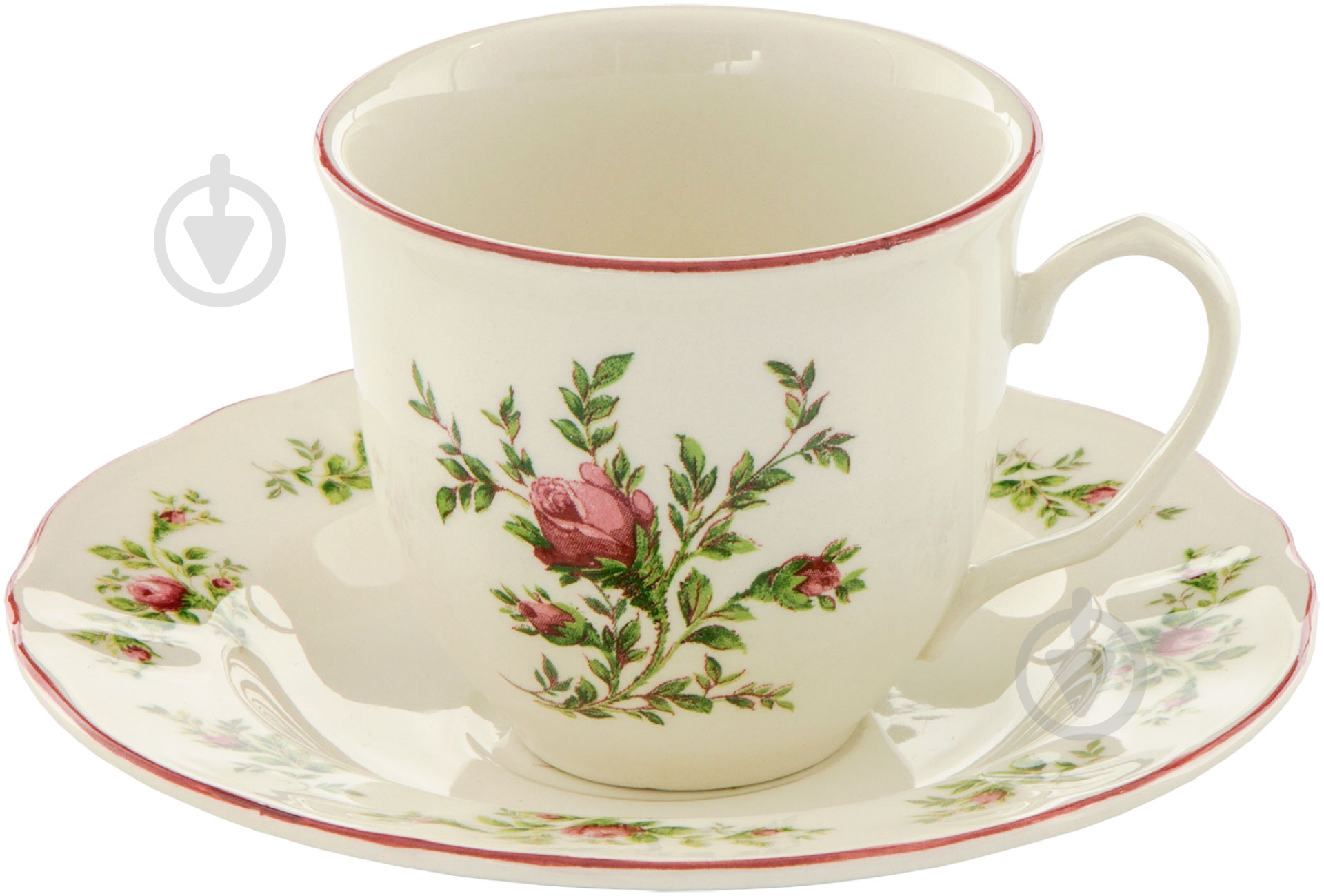 Чашка с блюдцем Claytan Ceramics Английская роза 240 мл - фото 1
