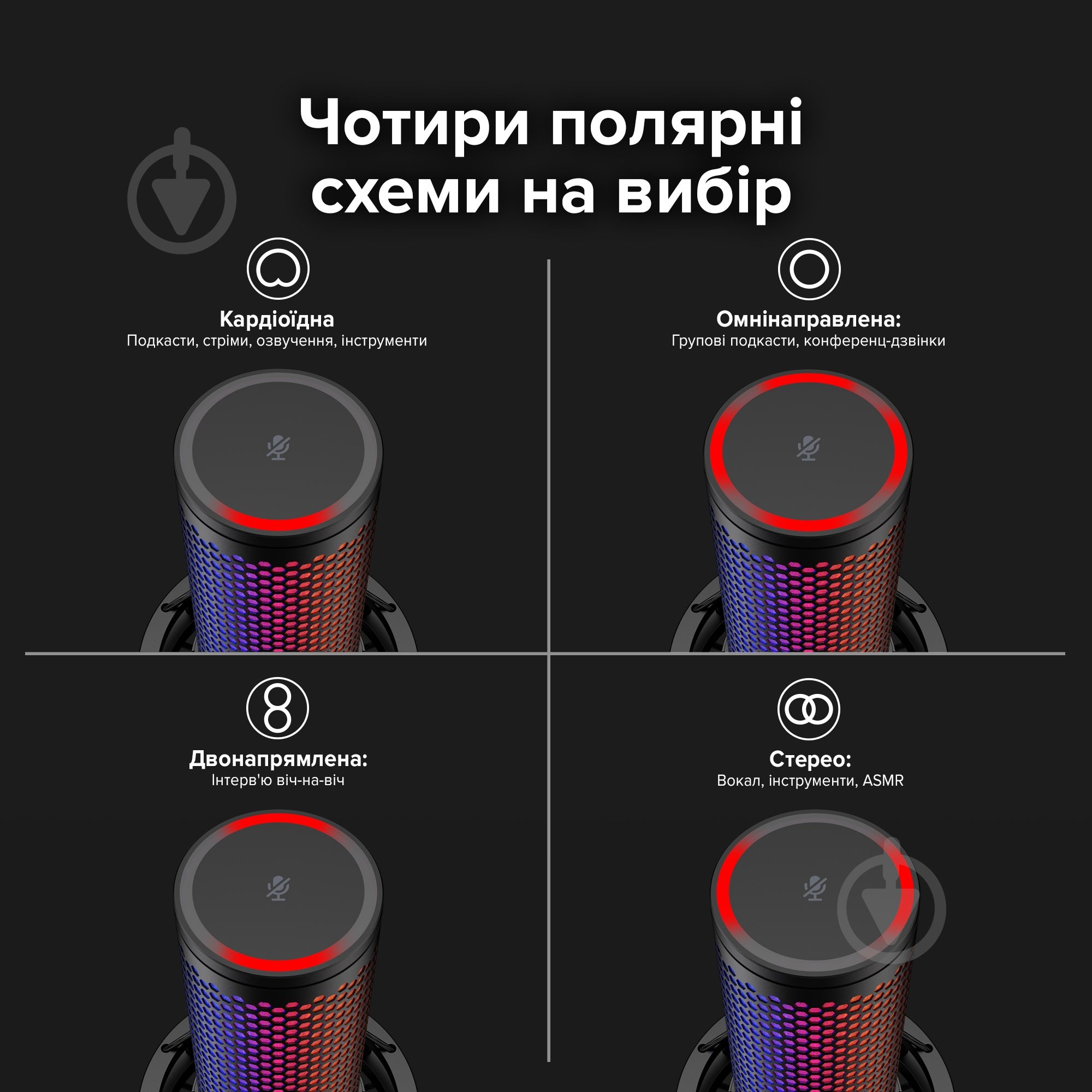 Микрофон HyperX QuadCast 2 S (9A273AA) - фото 11