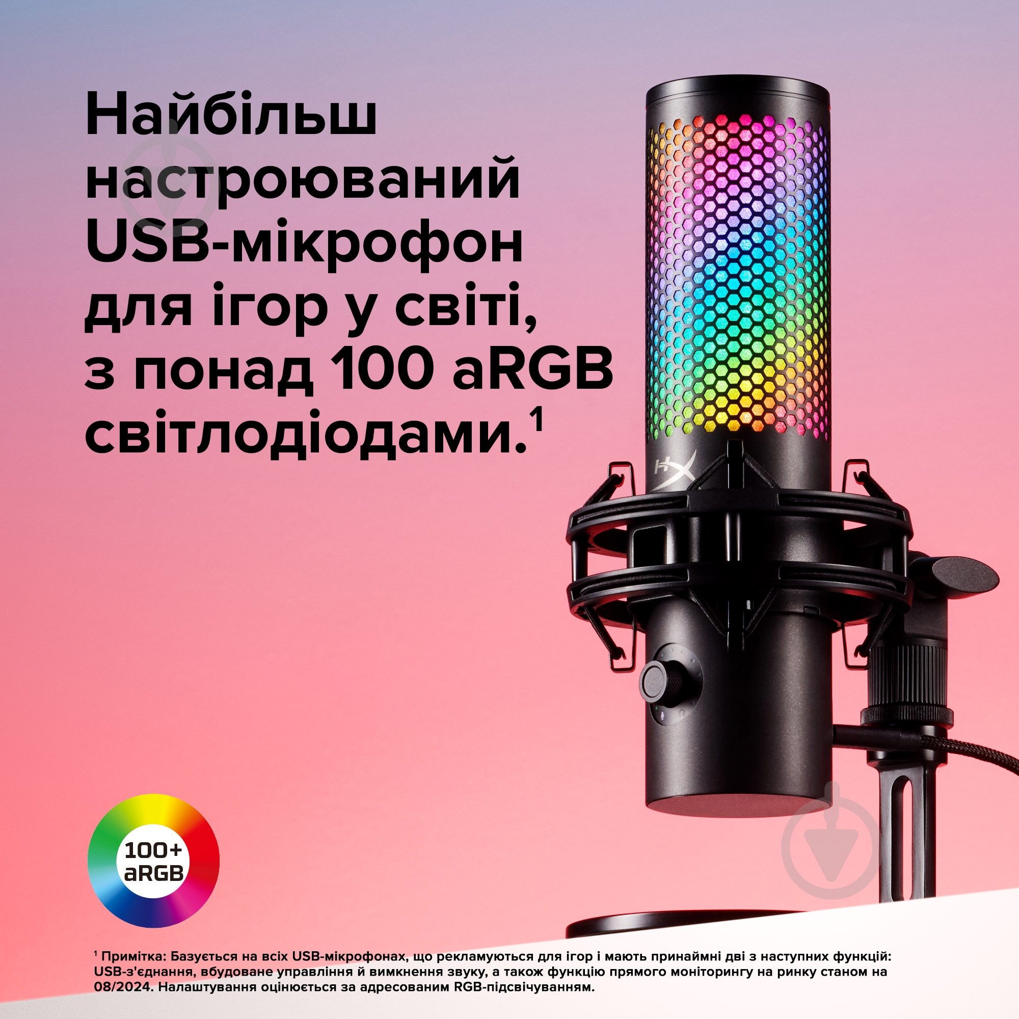 Микрофон HyperX QuadCast 2 S (9A273AA) - фото 7