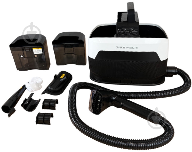 Пилосос миючий Grunhelm з парою GSWVC-08 HBW black/white - фото 8