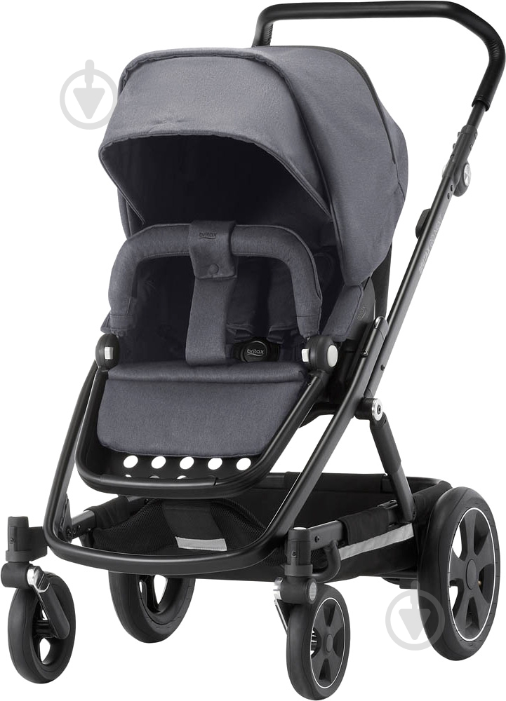 Коляска універсальна 2 в 1 Britax GO NEXT 2 Graphite Melange/Black 2000027970 - фото 2