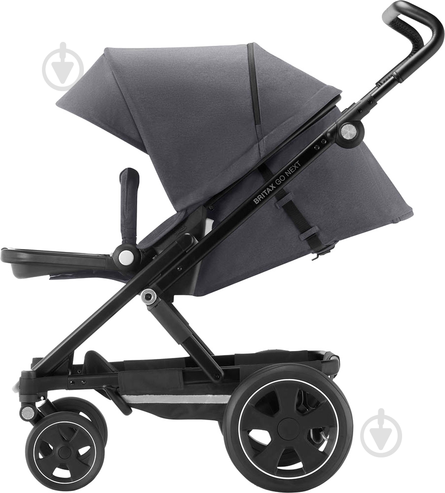 Коляска універсальна 2 в 1 Britax GO NEXT 2 Graphite Melange/Black 2000027970 - фото 7