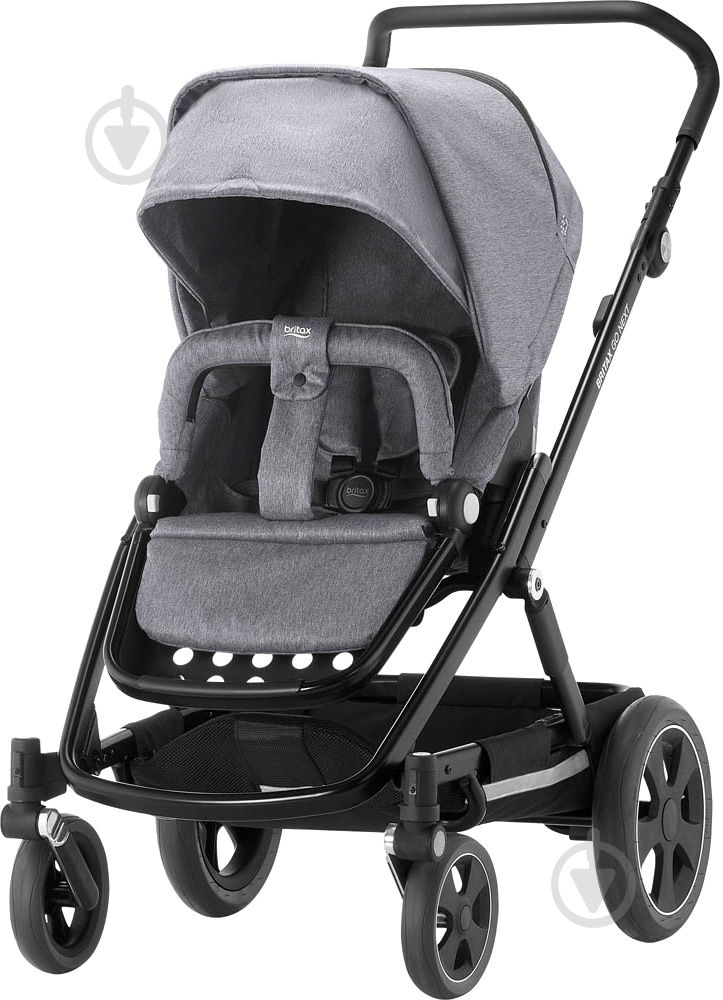 Коляска универсальная 2 в 1 Britax GO NEXT 2 Grey Melange/Black 2000029406 - фото 2