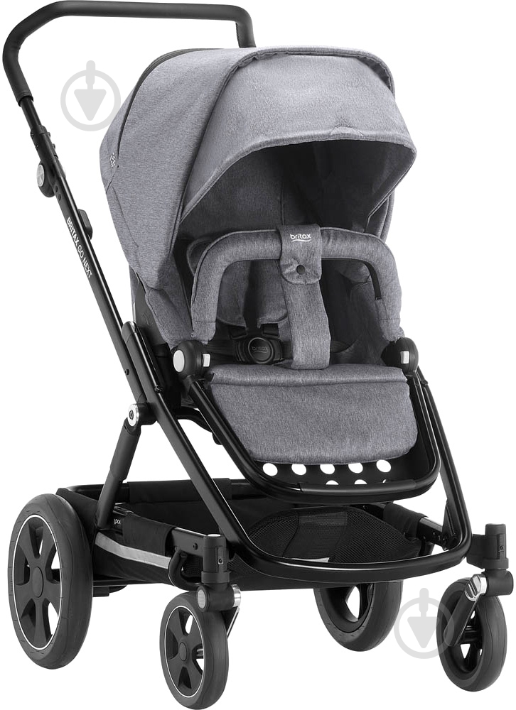 Коляска универсальная 2 в 1 Britax GO NEXT 2 Grey Melange/Black 2000029406 - фото 3