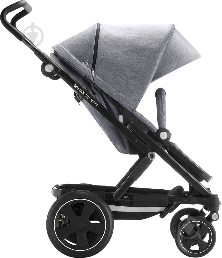 Коляска универсальная 2 в 1 Britax GO NEXT 2 Grey Melange/Black 2000029406 - фото 7