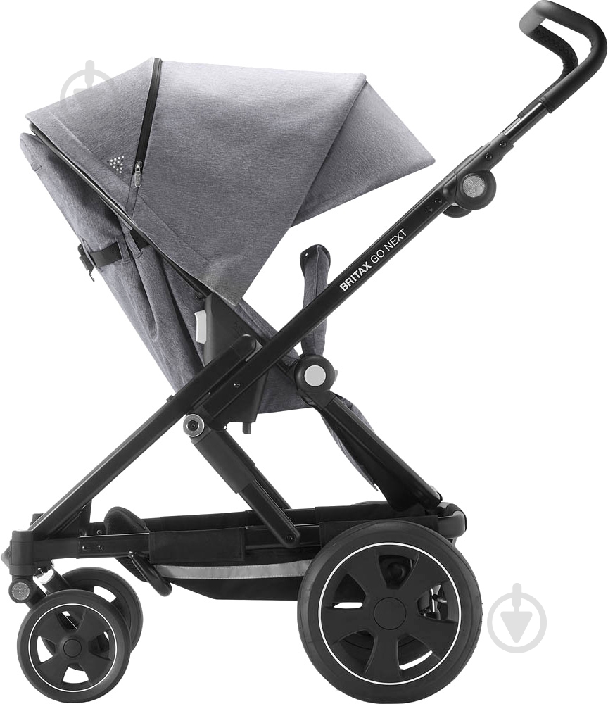 Коляска универсальная 2 в 1 Britax GO NEXT 2 Grey Melange/Black 2000029406 - фото 5