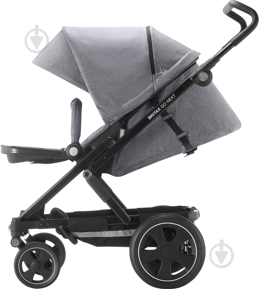 Коляска универсальная 2 в 1 Britax GO NEXT 2 Grey Melange/Black 2000029406 - фото 6