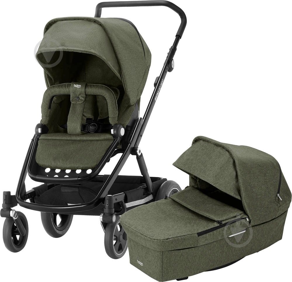 Коляска універсальна 2 в 1 Britax GO NEXT 2 Olive Melange 2000029408 - фото 1