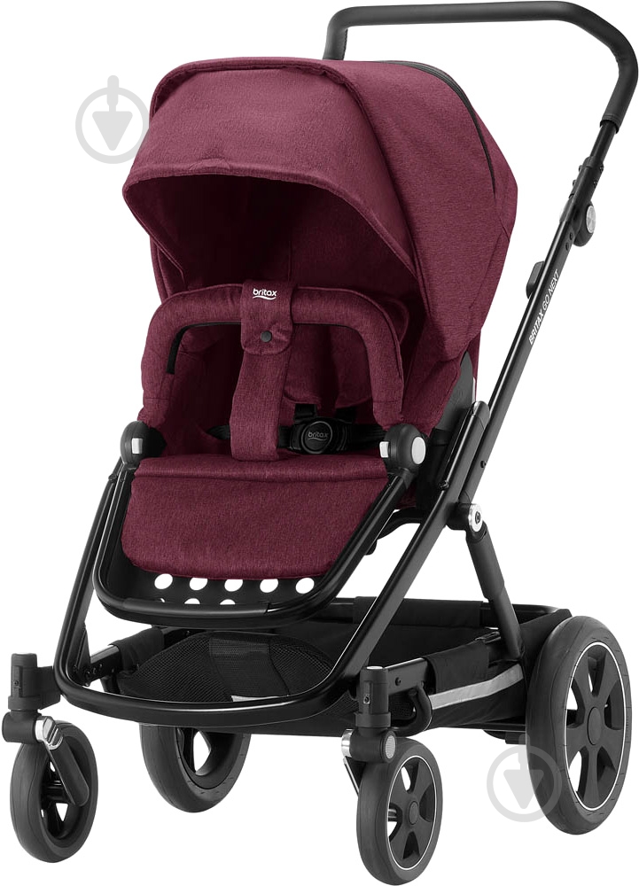 Коляска универсальная 2 в 1 Britax GO NEXT 2 Wine Red Melange 2000029407 - фото 2