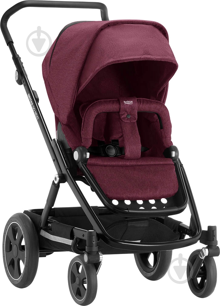 Коляска универсальная 2 в 1 Britax GO NEXT 2 Wine Red Melange 2000029407 - фото 3